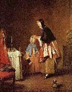 Jean Simeon Chardin Die Morgentoilette oil painting